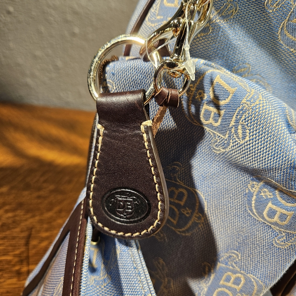 Dooney & Bourke East/West Denim Shoulder Bag NWT 5 Piece - Picture 13 of 15